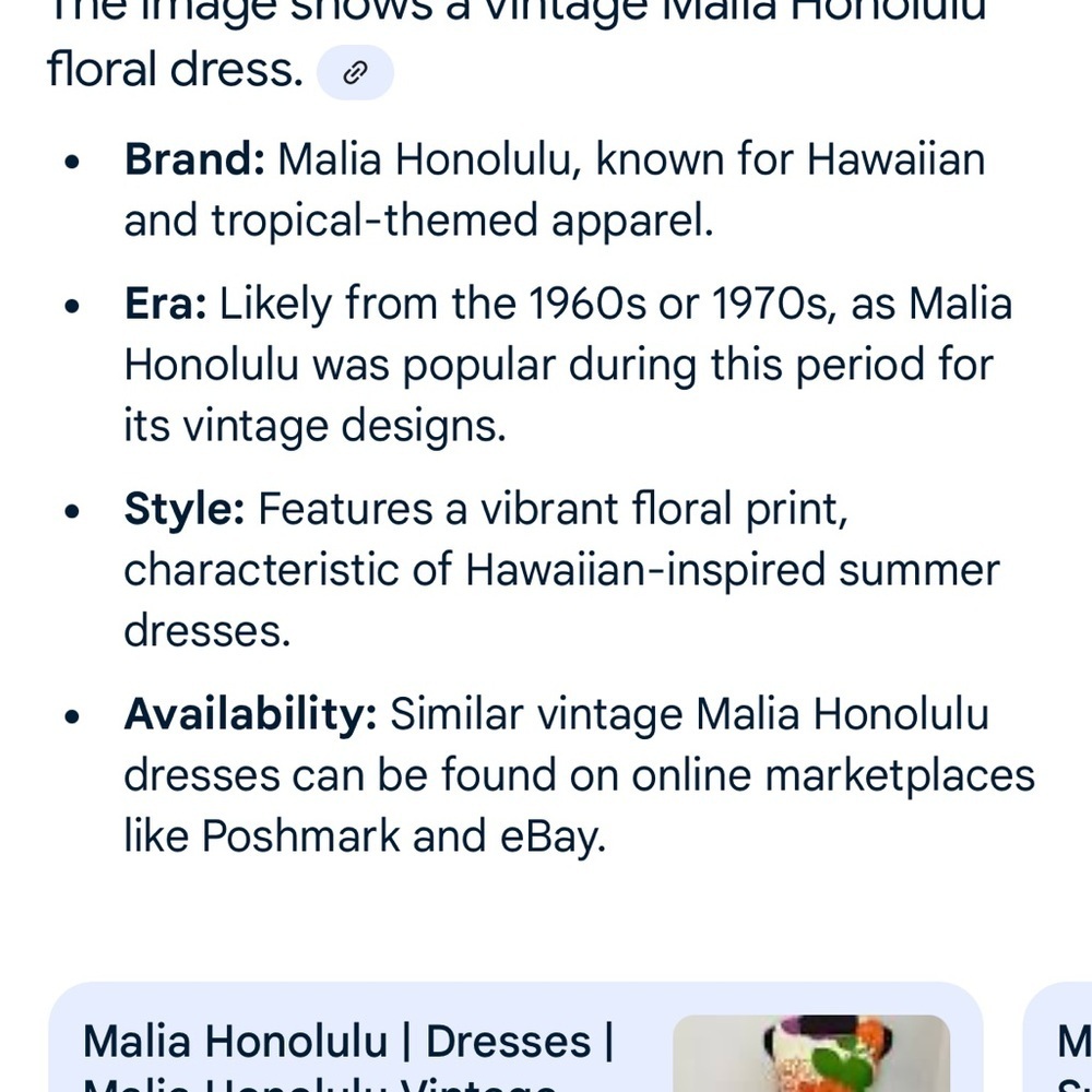 Rare Women’s Vintage Malia Honolulu Sun Dress. - Picture 6 of 6
